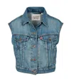Levi's Levis Shrunken 90s Vest Stop Flaxing In Multi