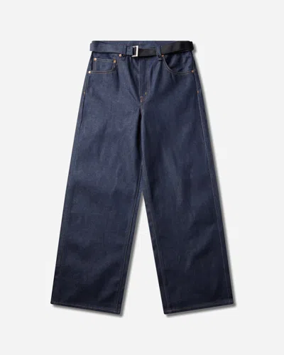 Levi's Sacai Belted Wide Pants Rigid Indigo In Blue