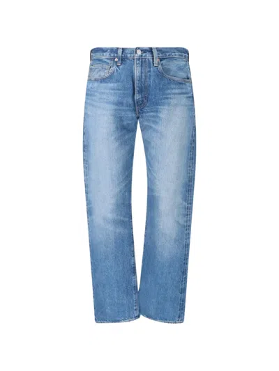 Levi's Saddle Rock Mij Logo-patch Jeans In Blue