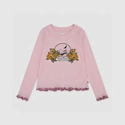 Levi's Saddle Up Ls Tee Big Boys S-xl T-shirt L In Pink