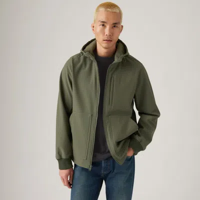 Levi's Salida Soft Shell Hooded Jacket In Green