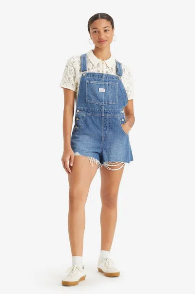 Levi's Salopette Woman Levis 52333 0050 - Vintage Shortalls Mend Me No In Blue