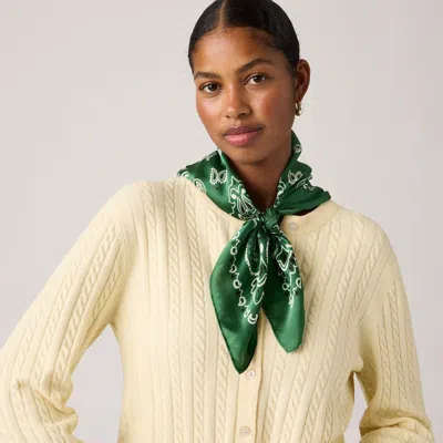Levi's Satin Bandana In Green