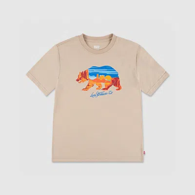 Levi's Levis Scenic Bear Tee Big Boys S-xl T-shirt Xl In Pink