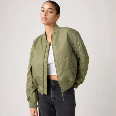 Levi's Scout Western Bomber Jacket In Green