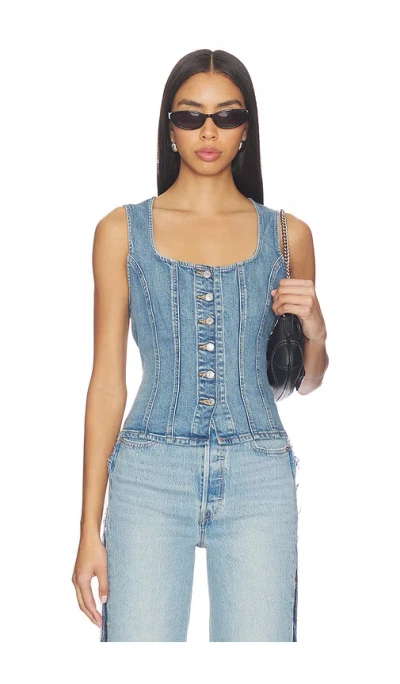 Levi's Sculpted Top In Blue
