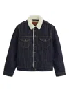 Levi's Sherpa Collar Pocket Jacket In Blue