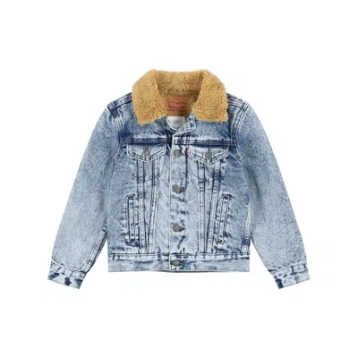 Levi's Levis Sherpa Trucker Jacket Little Boys 4-6x 7 In Blue