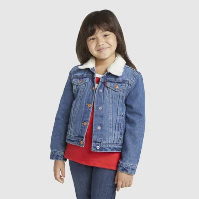 Levi's Sherpa Trucker Jacket Little Girls 4-6x 4 In Bristol