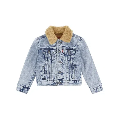 Levi's Levis Sherpa Trucker Jacket Toddler Boys 2t-4t 3t In Blue