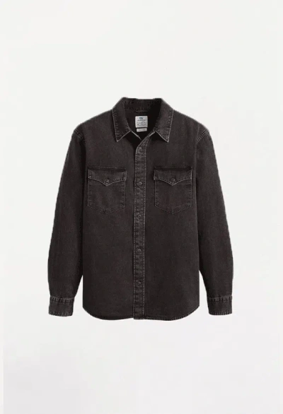 Levi's Shirts Man Levis A1919 0054 Relaxed Fit Cava Washed Black