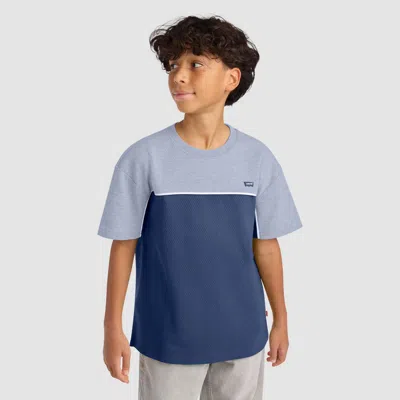 Levi's Short Sleeve Athletic Colorblock Graphic Tee Big Boys 8-20 T-shirt Xl In Blue