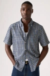 Levi's Short Sleeve Authentic Button Down Shirt In Gray