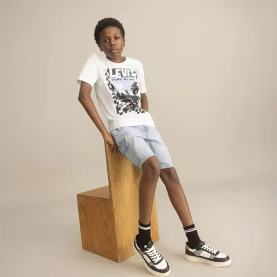 Levi's Short Sleeve Catching Air Graphic Tee Big Boys 8-20 T-shirt Xl In White