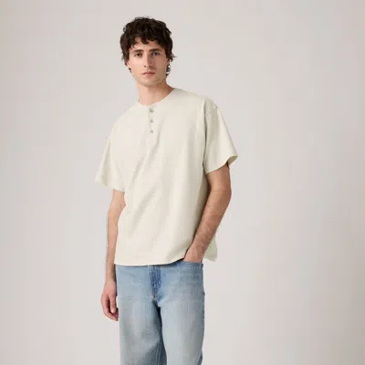 Levi's Short-sleeve Dry Goods Henley In Neutral