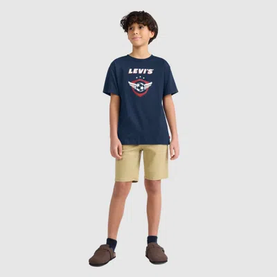 Levi's Short Sleeve Modern Jersey Graphic Tee Big Boys 8-20 T-shirt Xl In Blue