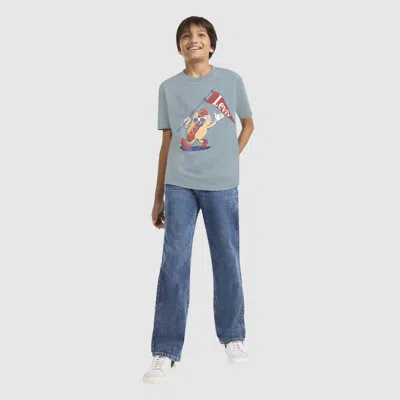 Levi's Short Sleeve Parading Hot Dog Graphic Tee Big Boys 8-20 T-shirt S In Gray