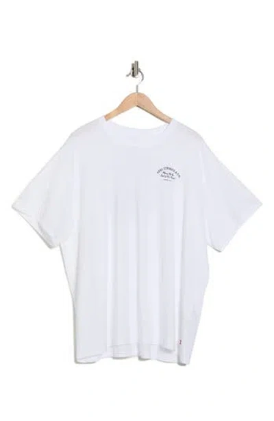 Levi's® Short Sleeve Relaxed Cotton T-shirt In White