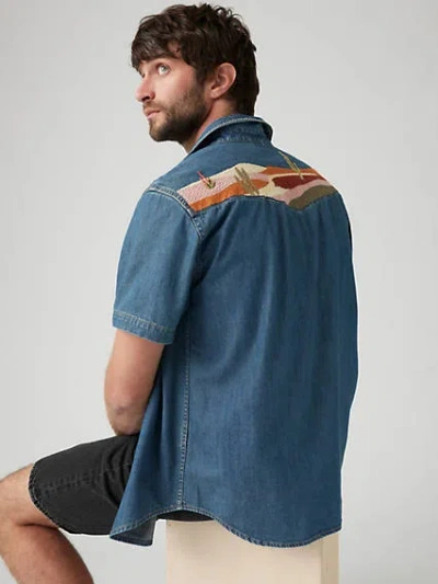 Levi's Short Sleeve Relaxed Fit Western Shirt Chambray