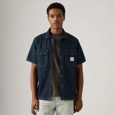 Levi's Short-sleeve Worker Shirt In Blue