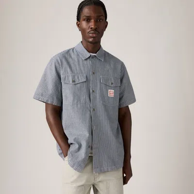 Levi's Short-sleeve Worker Shirt In Blue