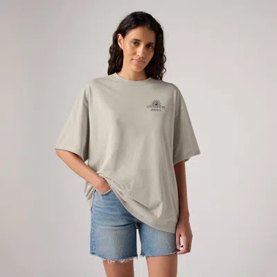 Levi's Short Stack Tee In Gray
