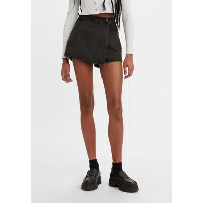 Levi's Shorts And Bermuda Woman Levis A3534 0001 Skort Finally Here In Black