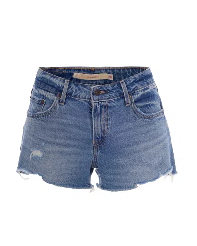Levi's Shorts Low Excuse Me Med Indigo In Nude
