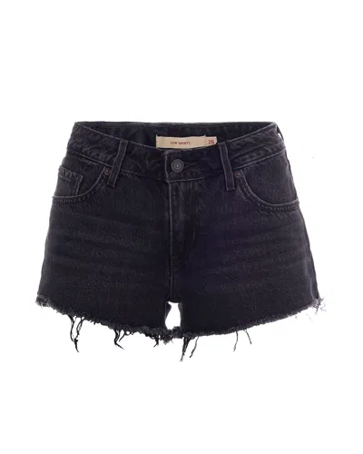 Levi's Shorts Low Favorable Moment Blacks In Metallic