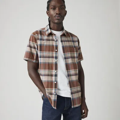 Levi's Short-sleeve Classic One Pocket Standard Fit Shirt In Brown