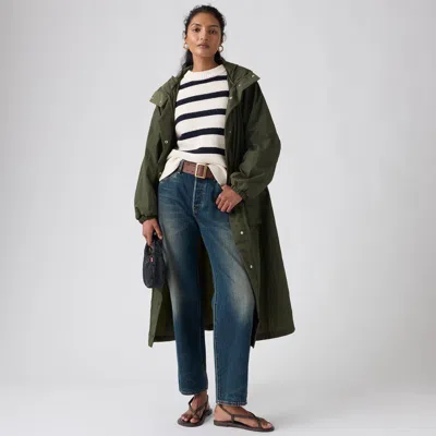 Levi's Simone Long Bubble Parka In Green