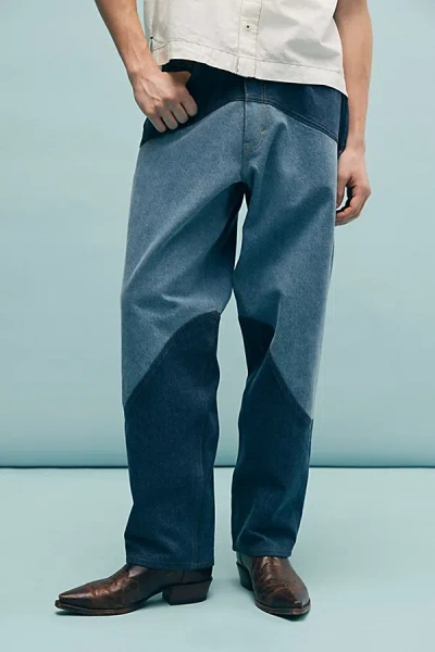 Levi's Skate Uo Exclusive Blocked Super Baggy Jean In Vintage Denim Dark, Men's At Urban Outfitters