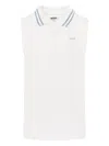Levi's Sleeveless Polo Shirt In White