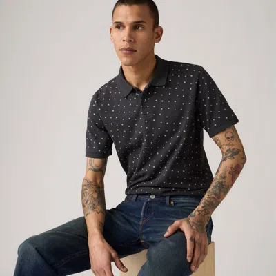 Levi's Slim Housemark Polo Shirt In Black
