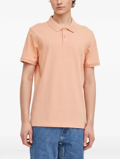 Levi's Slim Housemark Polo Shirt In Orange
