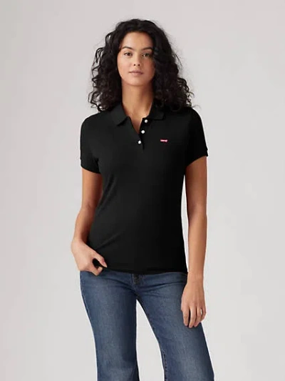Levi's Slim Polo Shirt In Black