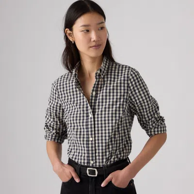 Levi's Slim Poplin Shirt In Black