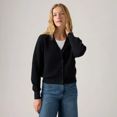 Levi's Snowflake Cardigan In Black