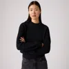 Levi's Snowflake Crew Sweater In Black