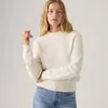 Levi's Snowflake Crew Sweater In White