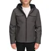 Levi's® Softshell Hooded Jacket With Faux Fur Lining In Graphite