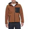 Levi's® Softshell Hoodie In Brown/black