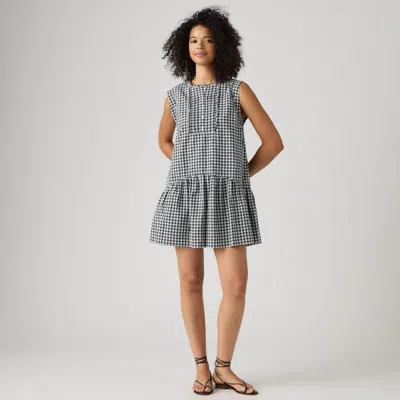 Levi's Solara Sleeveless Linen Mini Dress In Blue