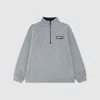 Levi's Solid 1/4 Zip Big Boys 8-20 Sweatshirt L In Gray