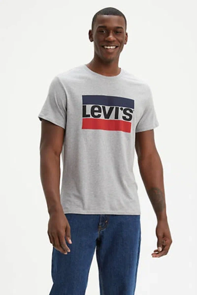 Levi's Sportswear Graphic Tee In Gray