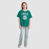 Levi's Sporty Oversized Tee Big Girls S-xl T-shirt Xl In Green