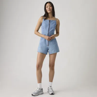 Levi's Square Neck Jumpsuit In Blue