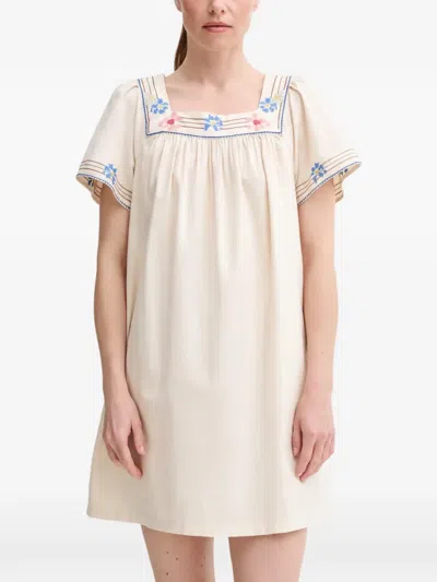 Levi's Square-neck Mini Dress In Gray