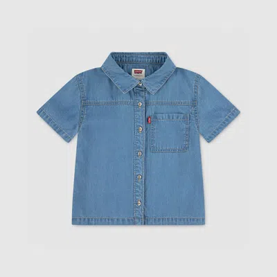 Levi's Levis Ss Denim Top Little Girls 4-6x 6x In Blue