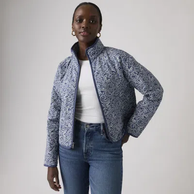 Levi's Stand Collar Diamond Quilted Jacket